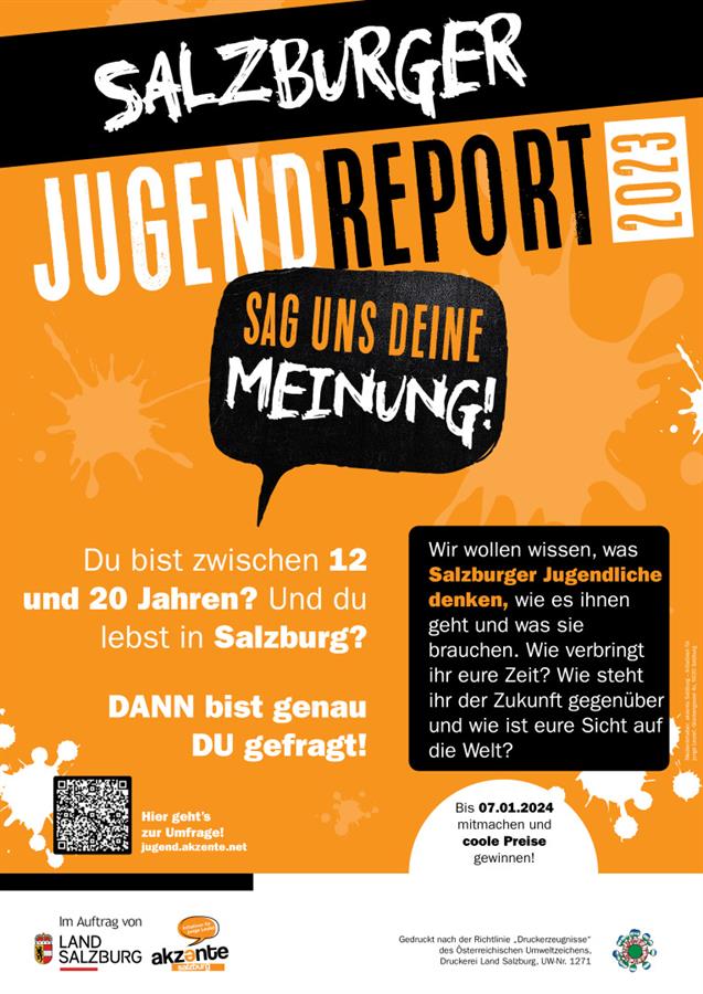 Flyer Salzburger Jugend Report 2023